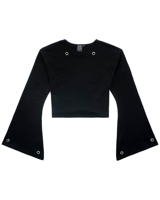 Black Studded Croptop