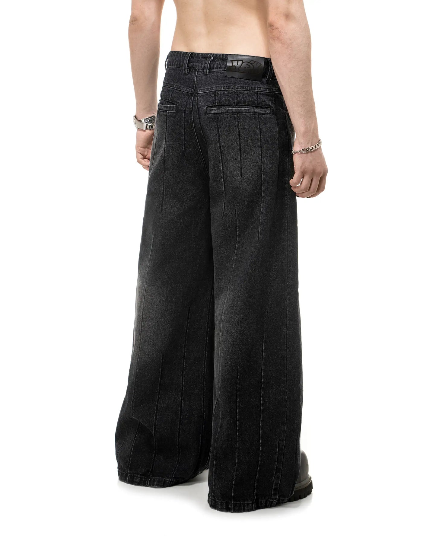 Baggy Stripe Jeans