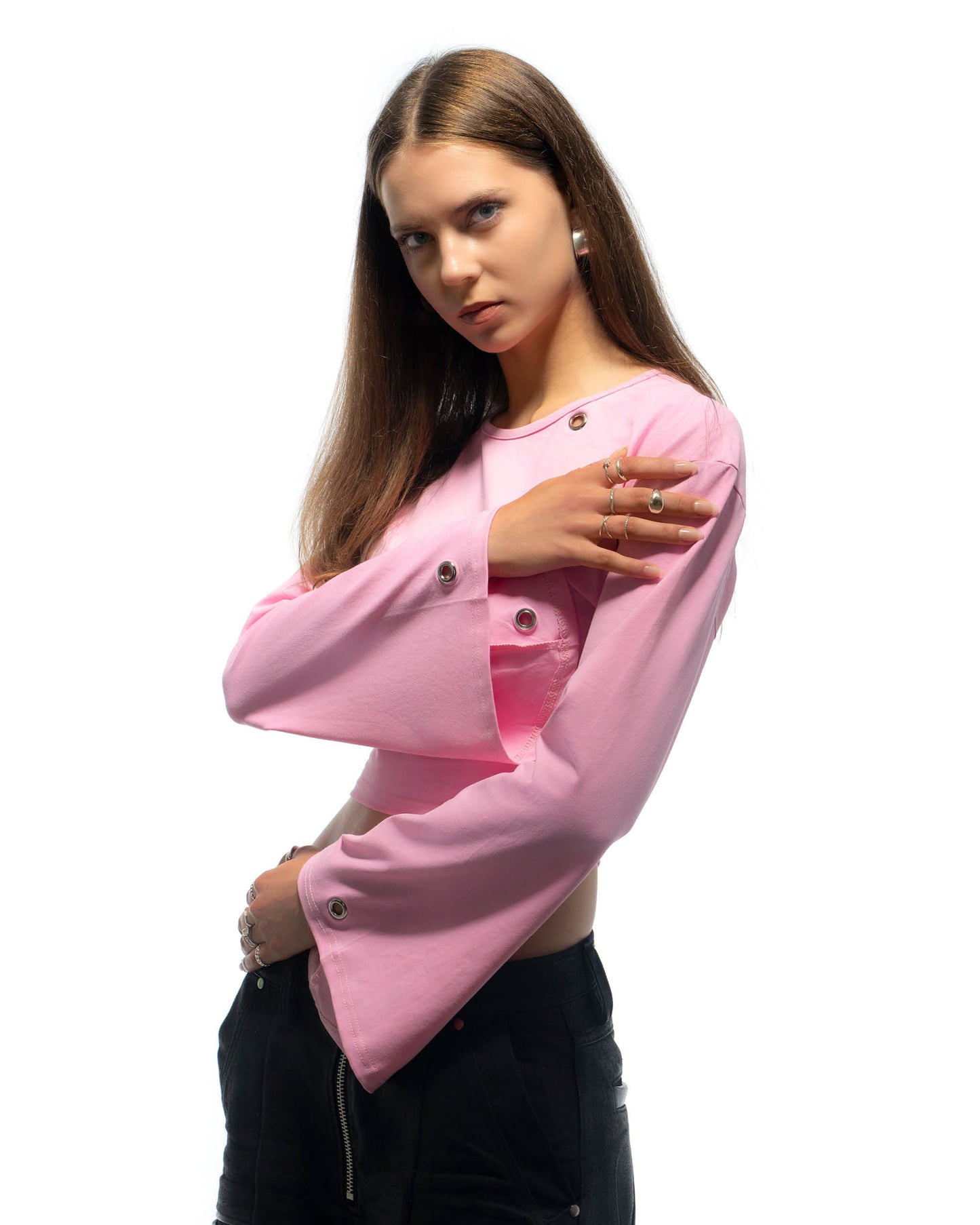 Pink Studded Croptop