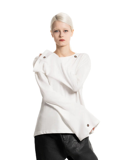 White Studded Sweatshirt