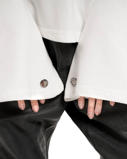 White Studded Sweatshirt