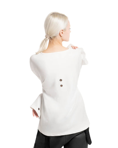 White Studded Sweatshirt