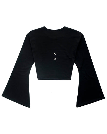 Black Studded Croptop