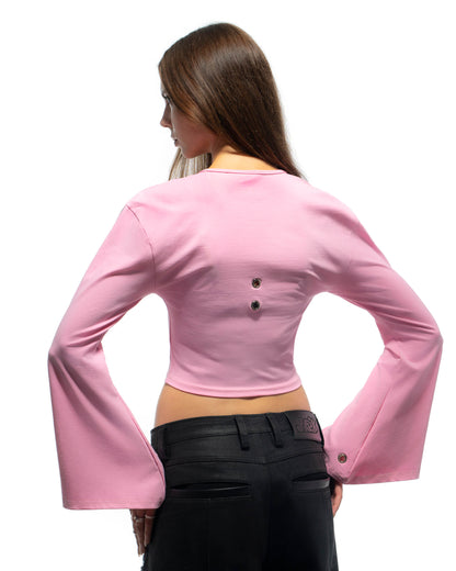 Pink Studded Croptop