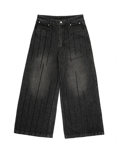 Baggy Stripe Jeans
