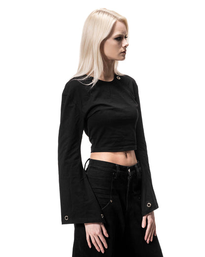 Black Studded Croptop