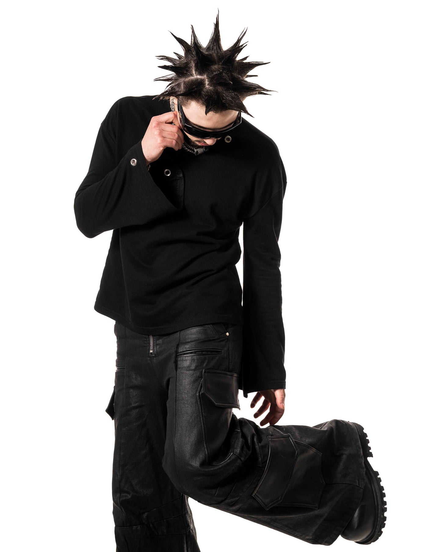 Black Studded Sweatshirt