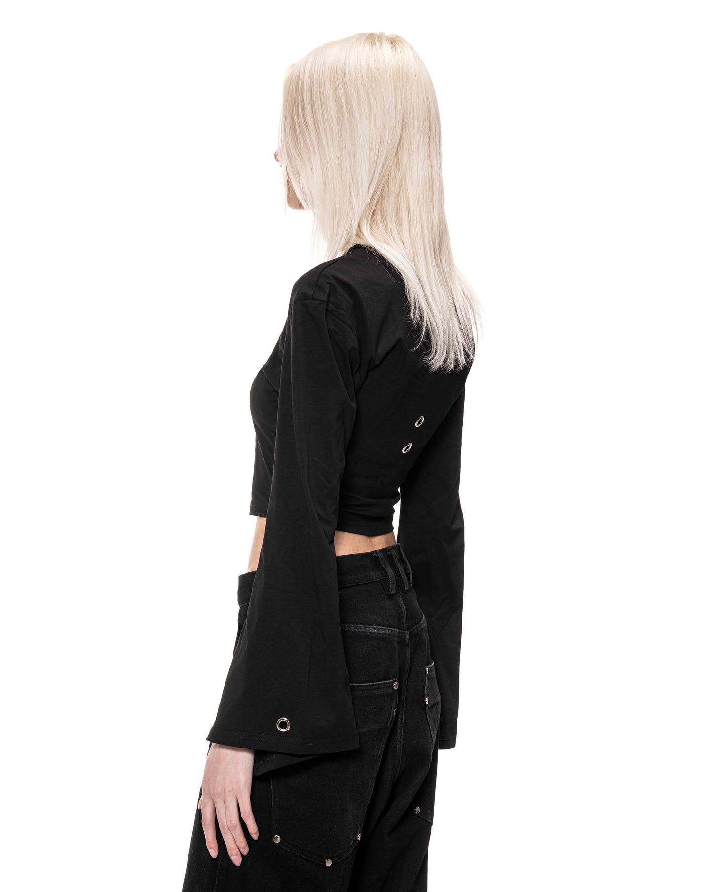 Black Studded Croptop