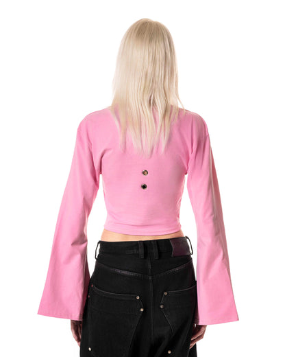 Pink Studded Croptop